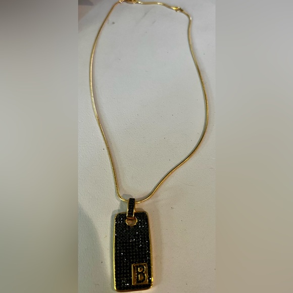 ✨G.I.L.I. Bronzo Italia 3.50 cttw Black Spinel Yellow Necklace - Picture 2 of 4